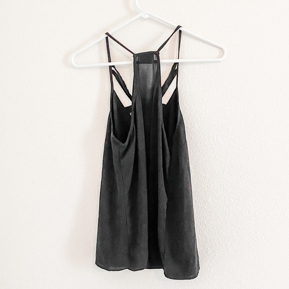 Black Rue 21 Tank Top with Crossed Front - Picture 2 of 4